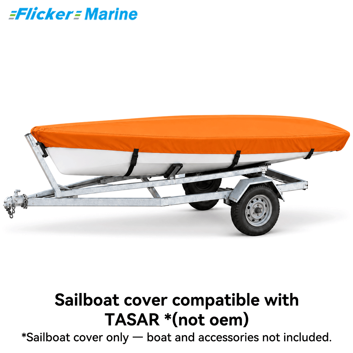 Flicker Marine Sailboat Cover, Polyester Waterproof UV Protection, Compatible With Tasar Sailboat, Multi Color Optional with Quick Release Buckles