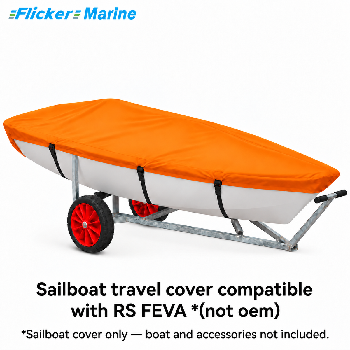Flicker Marine Polyester Sailboat Travel Cover, Waterproof Anti-UV Outdoor Protective Cover Compatible With RS FEVA
