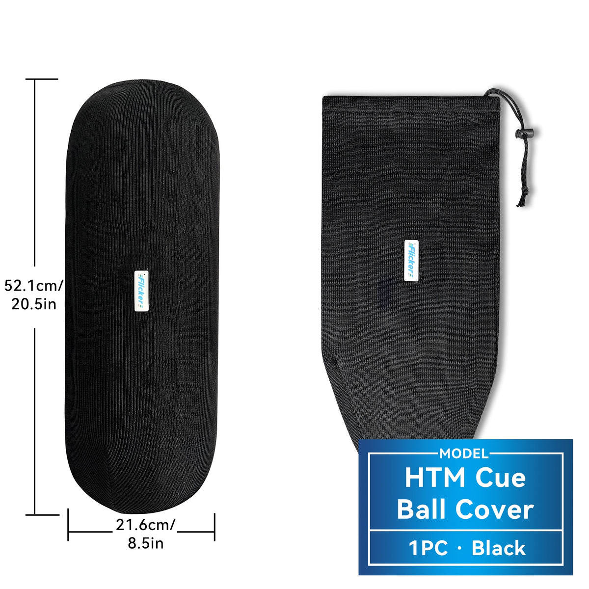 HTM Boat Fender Cover, Acrylic Marine Fender Sleeve, 3 Sizes, 1/2/4 Pack