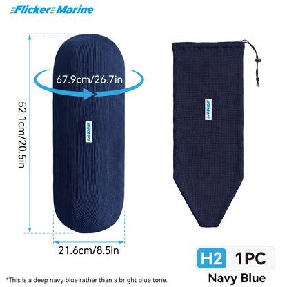 HTM Acrylic Boat Fender Cover, Marine Fender Protector Sleeve, 3 Sizes, 1/2/4 Pack