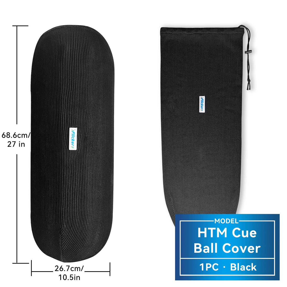 HTM Boat Fender Cover, Acrylic Marine Fender Sleeve, 3 Sizes, 1/2/4 Pack
